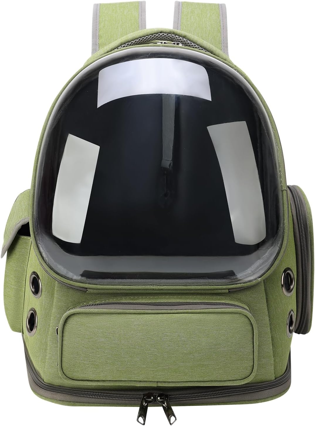 Green Breathable Cat Bubble Backpack Airline Approved Hiking