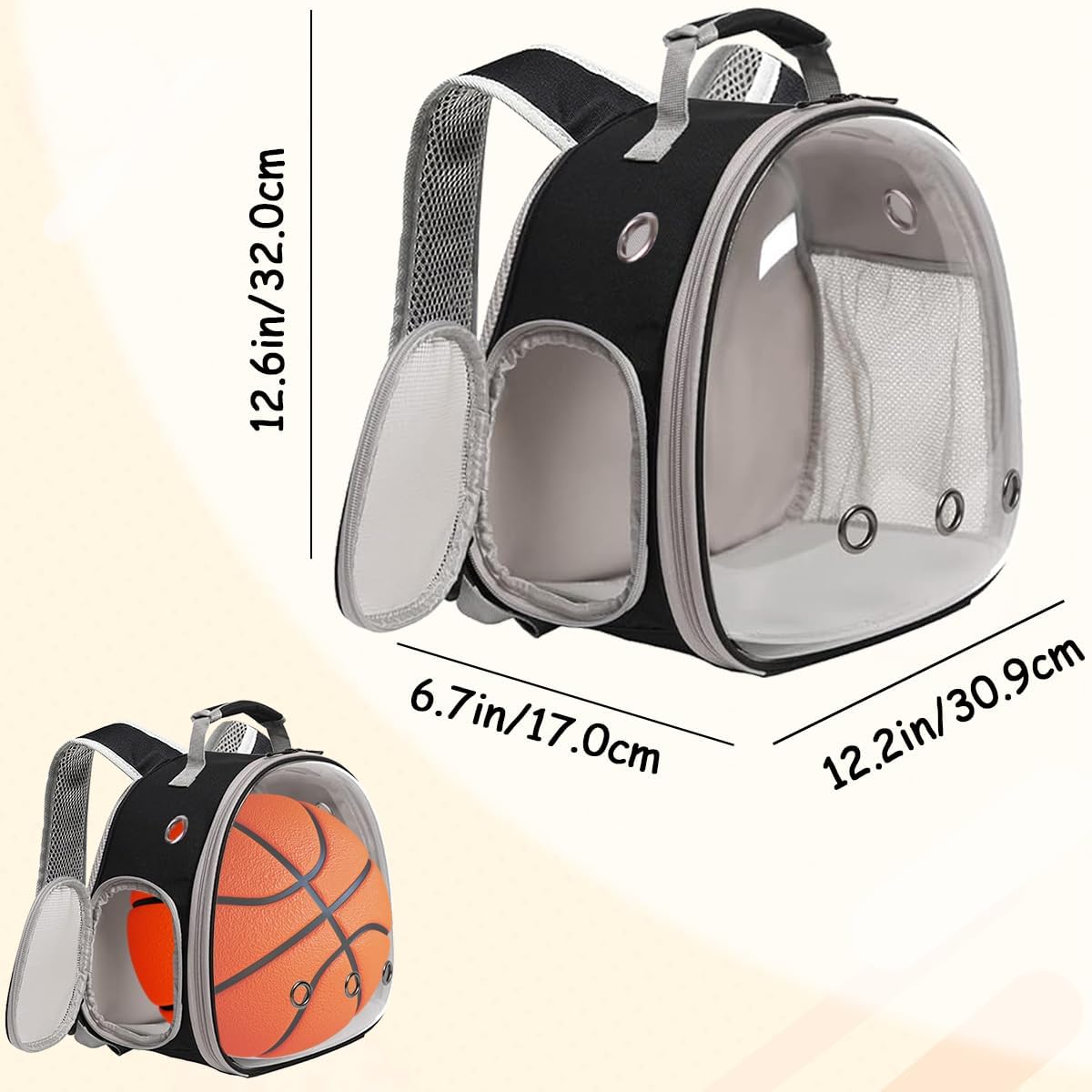 Guinea Pig Bubble Window Backpack Small Animal Carrier