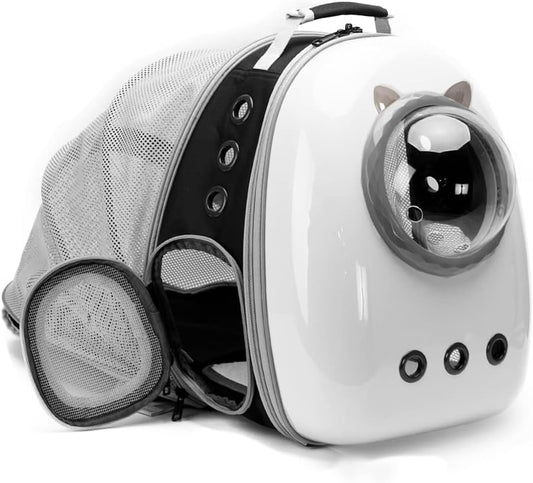 Back Expandable Cat Astronaut Bubble Backpack Airline Approved
