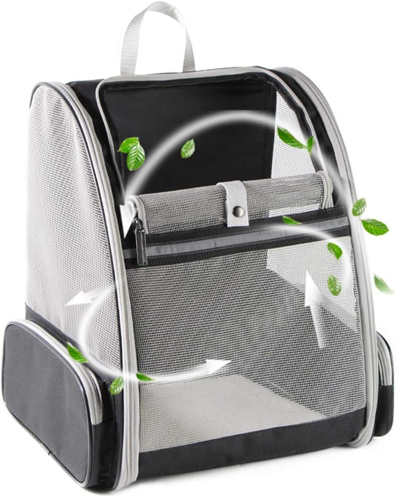 Black Bubble Backpack Pet Carrier for Cats and Dogs