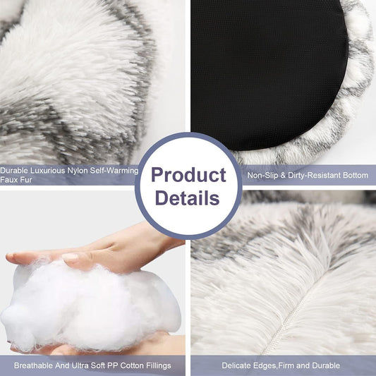 20" Washable Donut Calming Cat Bed Fluffy Warm