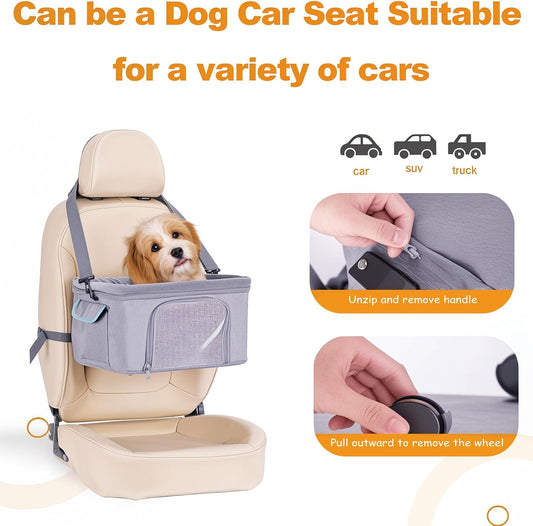 Collapsible Cat Dog Carrier with Wheels Airline Approved