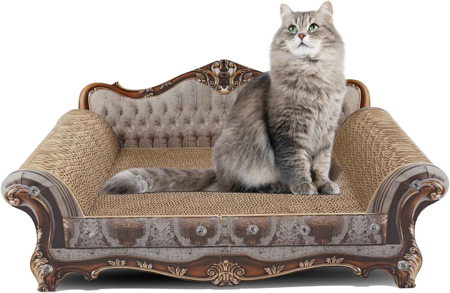 Sofa Shaped Cardboard Cat Scratcher Lounge 23x12.2x10.6