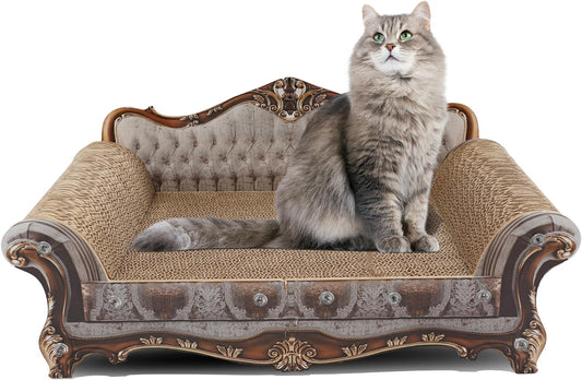Sofa Shaped Cardboard Cat Scratcher Lounge 23x12.2x10.6