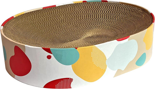 Oval Cat Scratcher Lounge Bed for Big Cats